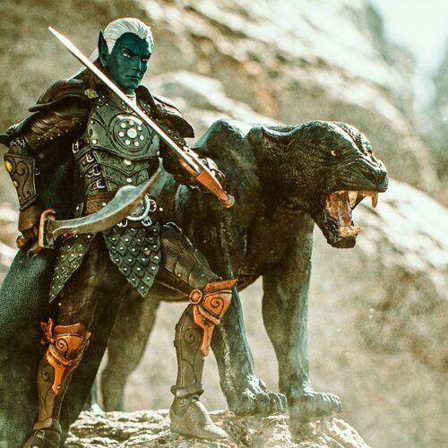 Drizzt Do'Urden and Guenhwyvar - Mythic Legions - ToyPhoto.Club